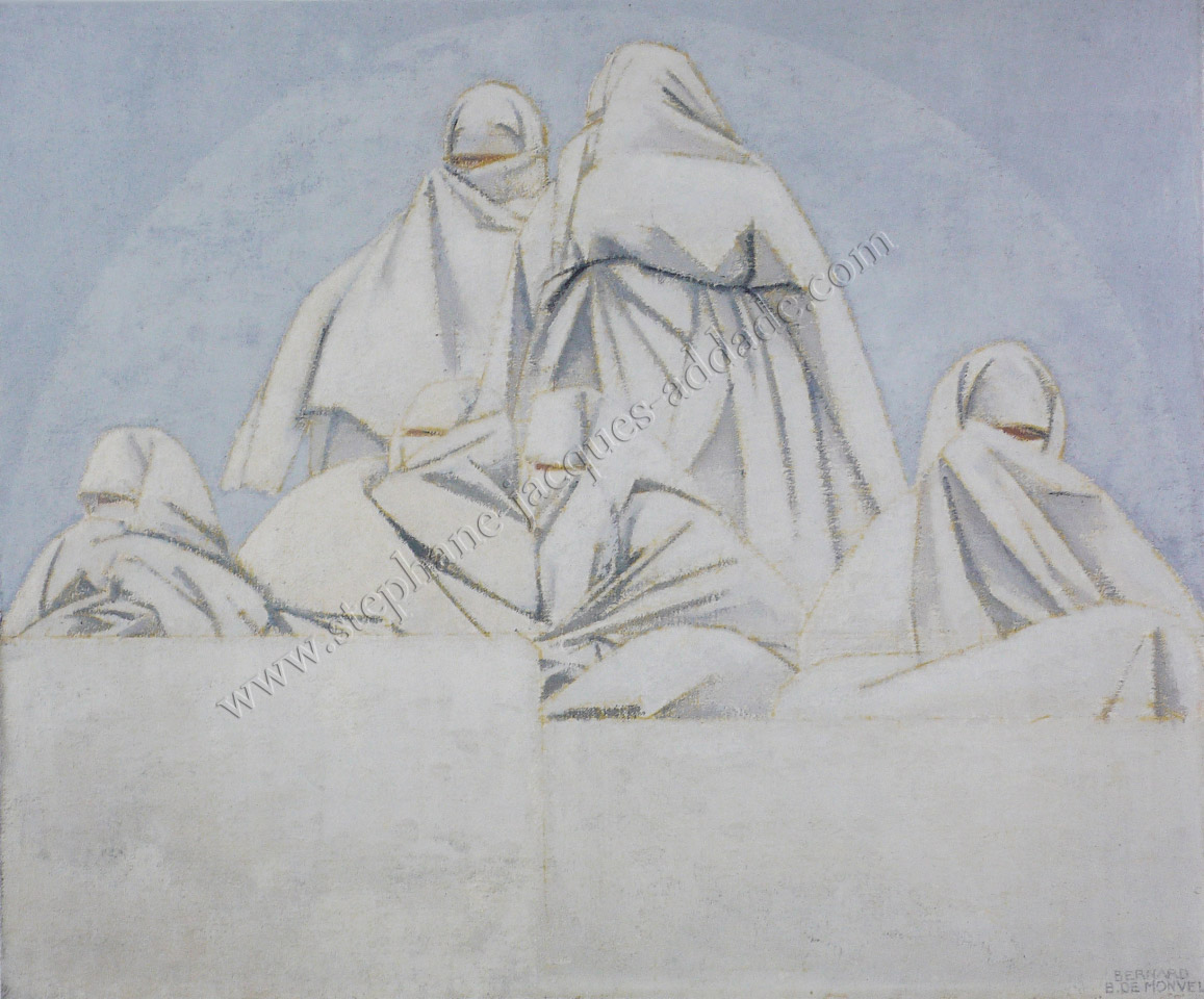 Bernard Boutet de Monvel Rabat -Femmes sur les terrasses 1918