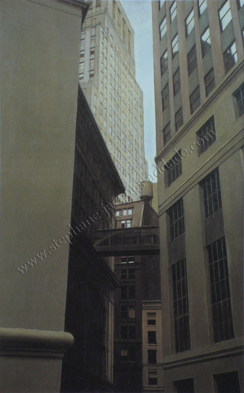 Bernard Boutet de Monvel William street vue de Beaver street 1930