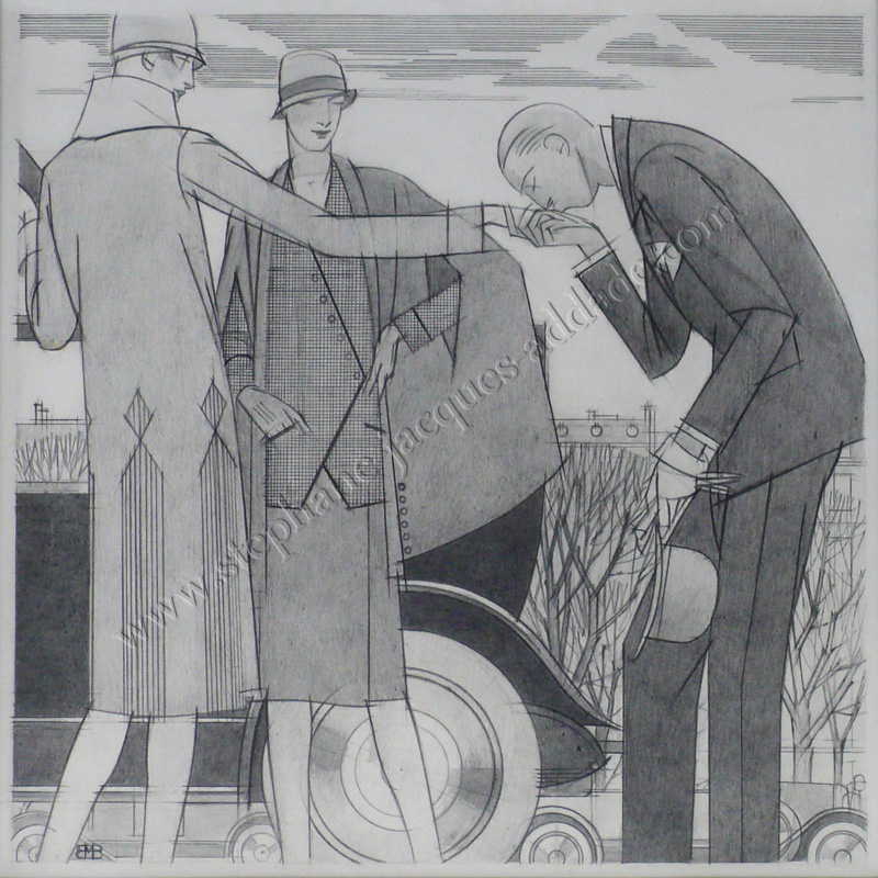 Aux Champs-ElysÃ©es, tailleurs cape de Bernard et Cie et tailleurs manteau de Beer - Harperâ€™s Bazar Avril 1926