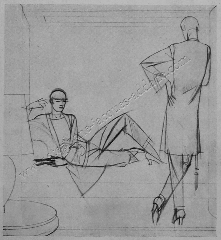  Bernard Boutet de Monvel - Study for Pyjamas in an interior 1926