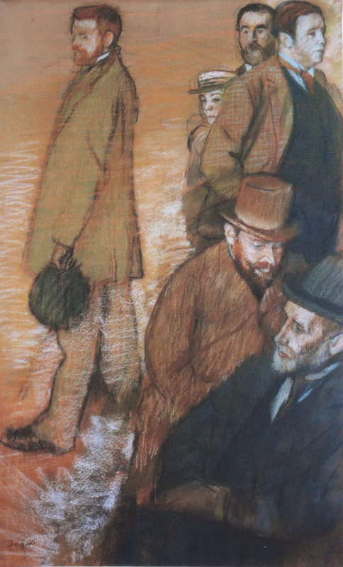  Edgar Degas. Six amis à Dieppe 1885