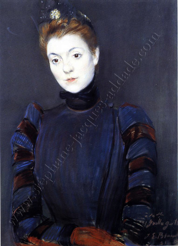  Jacques-Emile Blanche. Portrait d’Yvette Guilbert 1891