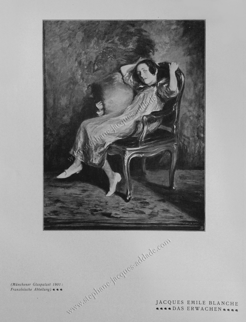  Jacques-Emile Blanche - Das Erwachen (Just awake) in Die Kunst für Alle (Art for All) 1901