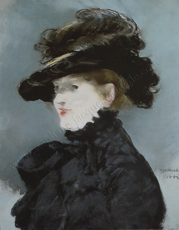  Édouard Manet - Méry Laurent au chapeau noir, 1882.
