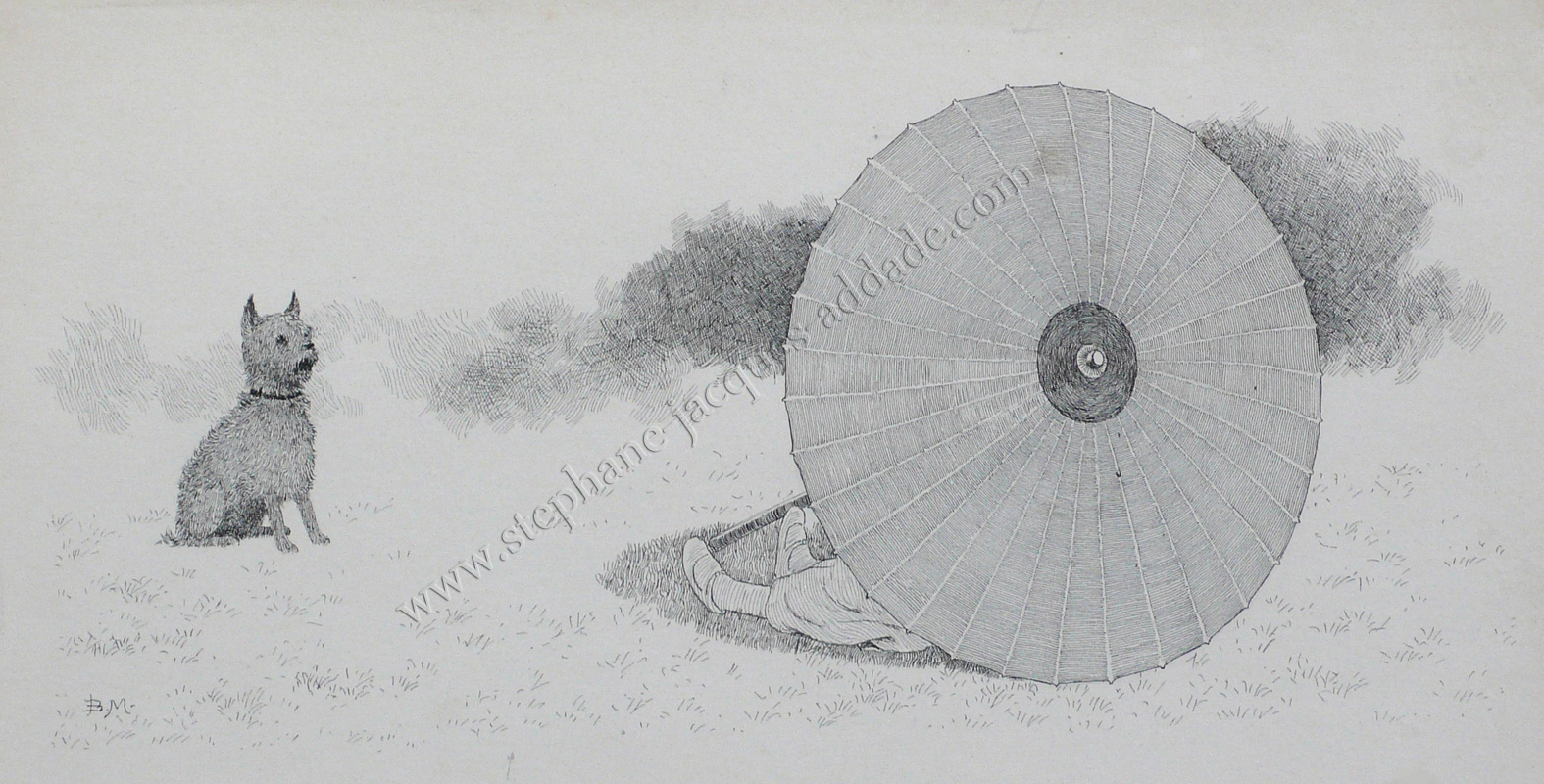 Maurice Boutet de Monvel - L’ombrelle de Marie - Nos enfants 1887