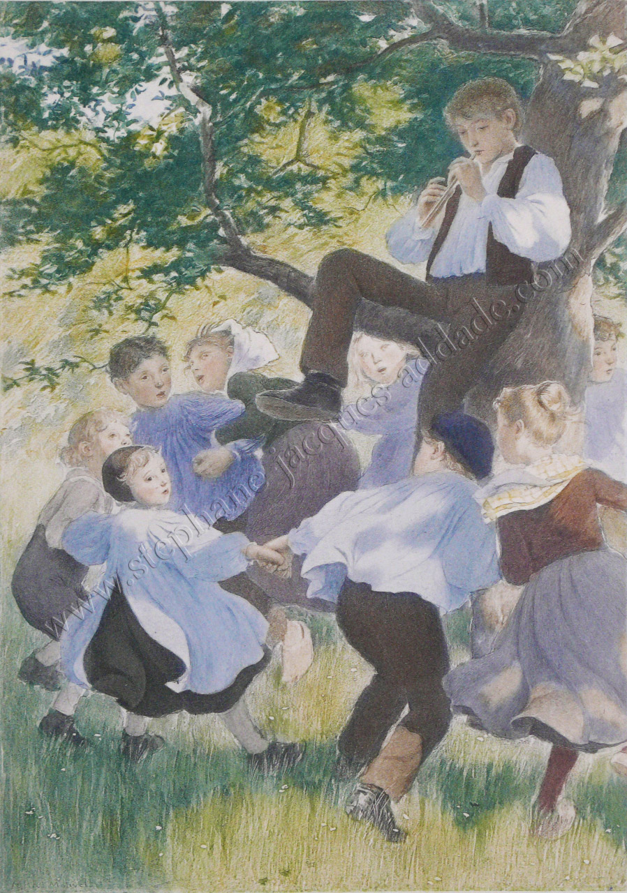  Maurice Boutet de Monvel - La ronde des enfants Arribas Xavière 1890